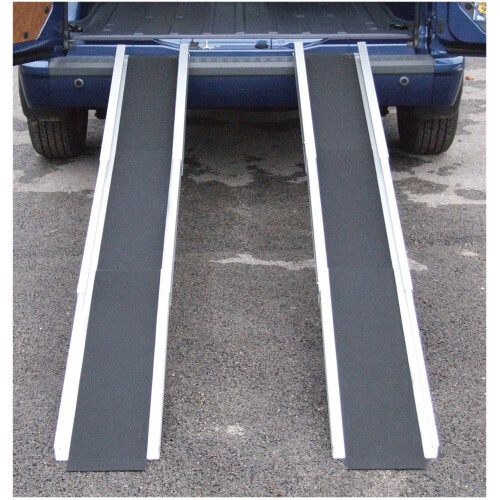 Loops 7ft Lightweight Durable Channel Ramp - Gritted Surface - 200kg Weight Limit 1