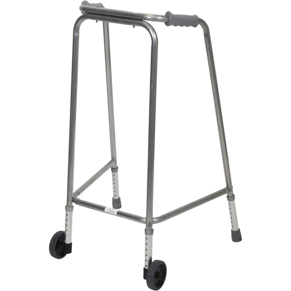 Loops Lightweight Aluminium Walking Frame With Wheels - 870 To 970 Height Extra Large