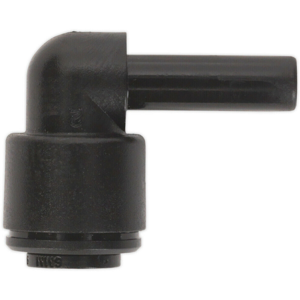 Loops 5 Pack - 6Mm 90 Degree Angled Elbow To Stem Coupling Adapter - Pneumatic Pipes