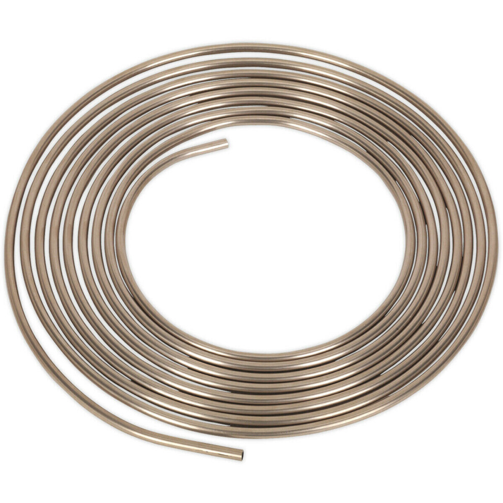 25ft Seamless Brake Pipe Tube - Cupro-Nickel - 22 Gauge - Fits 5/16 Inch Pipes