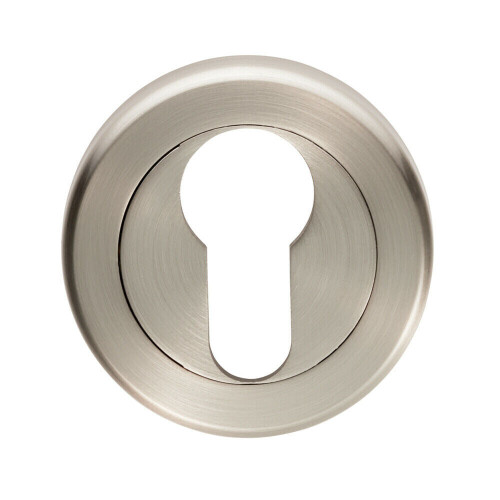 Loops 51mm Euro Profile Escutcheon Chamfered Edge Concealed Fix Satin Nickel 1