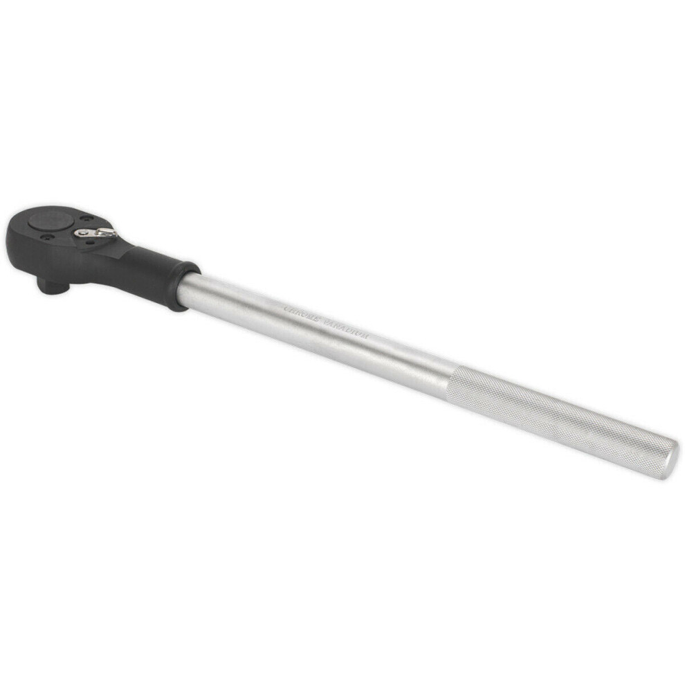 500Mm 24-Tooth Flip Reverse Ratchet Wrench - 3/4 Inch Sq Drive - Pear-Head