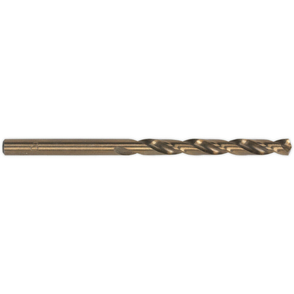 10 Pk 1/4 Inch Fully Ground HSS Cobalt Drill Bit - Long Life Clog Free Drill Bit