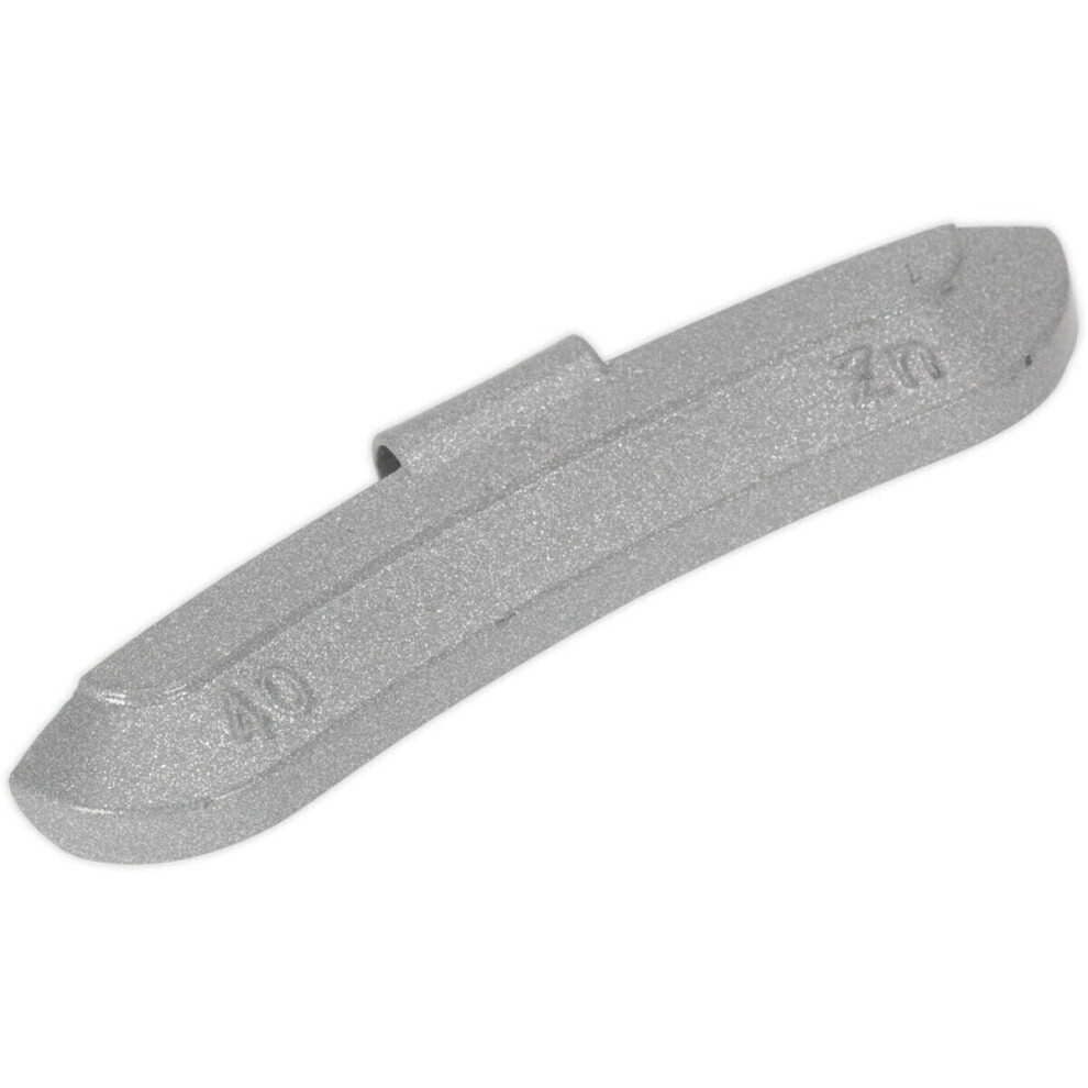 Loops 50 Pack 40G Hammer On Wheel Weights - Zinc For Steel Wheels - Wheel Balance