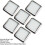 Loops Square LED Plinth Light Kit 6 NATURAL WHITE Spotlights Kitchen Bathroom Panel 3