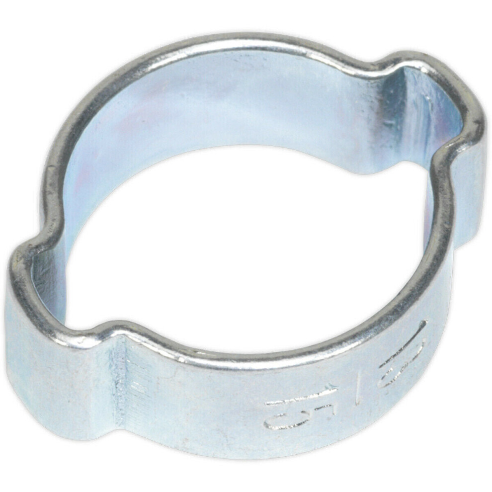 25 PACK Zinc Plated Double Ear O-Clip - 13mm to 15mm Diameter - Hose Pipe Fixing-image-OPC-P8WKY8Y-NEW