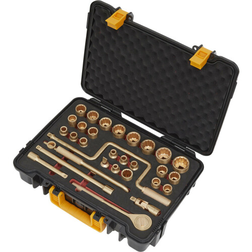 Loops 31 Piece Non-Sparking Socket Set - 1/2" Square Drive - Beryllium Copper 2