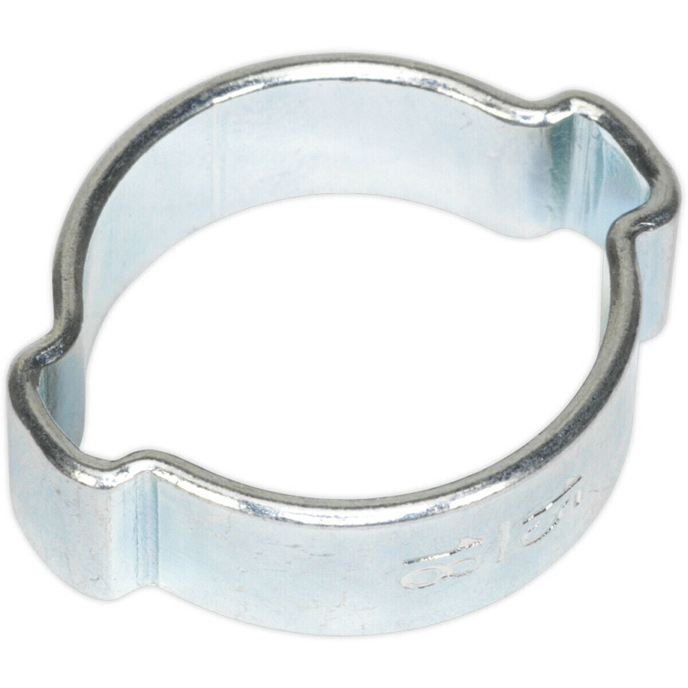 25 Pack Zinc Plated Double Ear O-Clip - 15Mm To 18Mm Diameter - Hose Pipe Fixing 5056524292099
