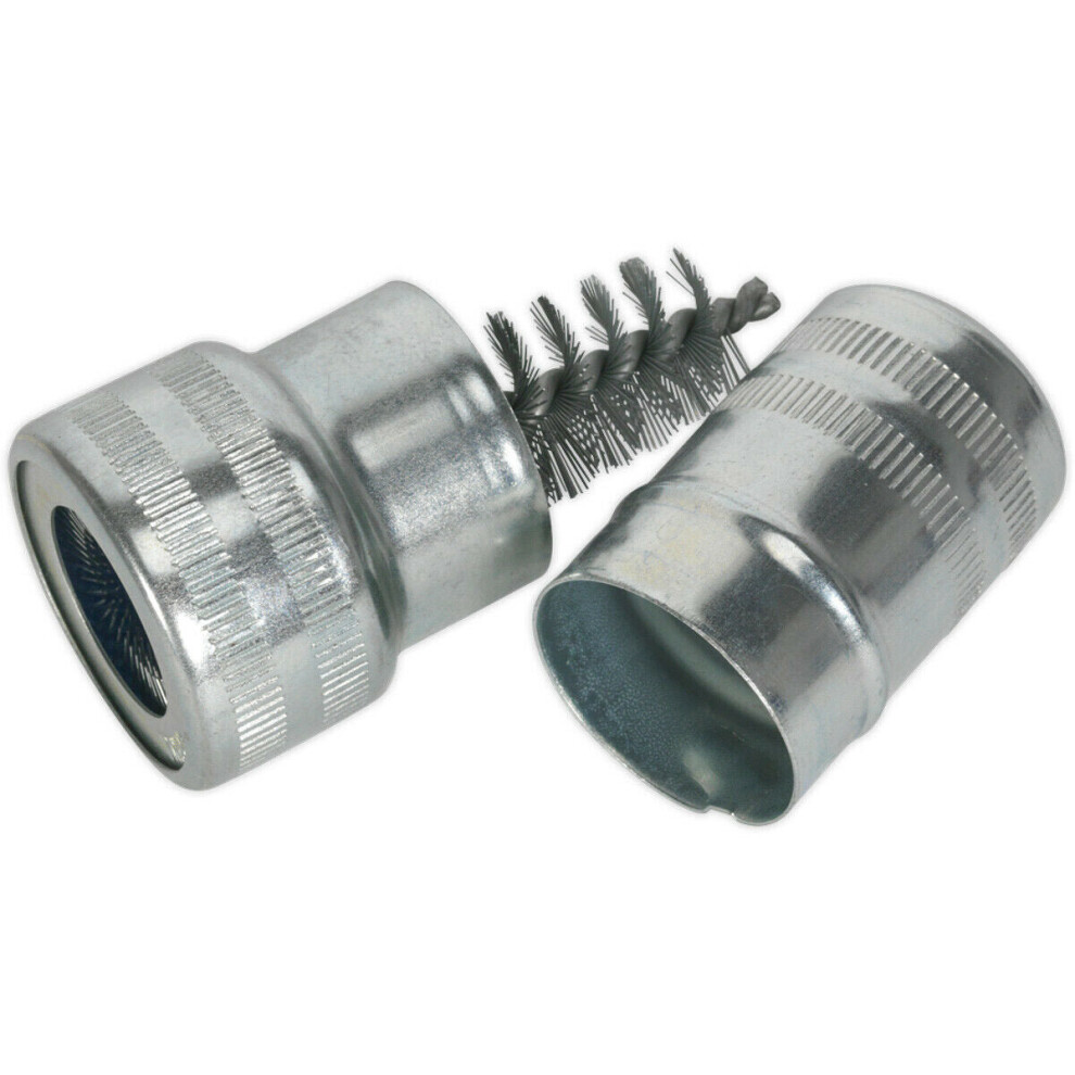 Loops 80Mm Battery Post & Terminal Cleaner - Wire Brushes - Remove Corrosion Build-Up