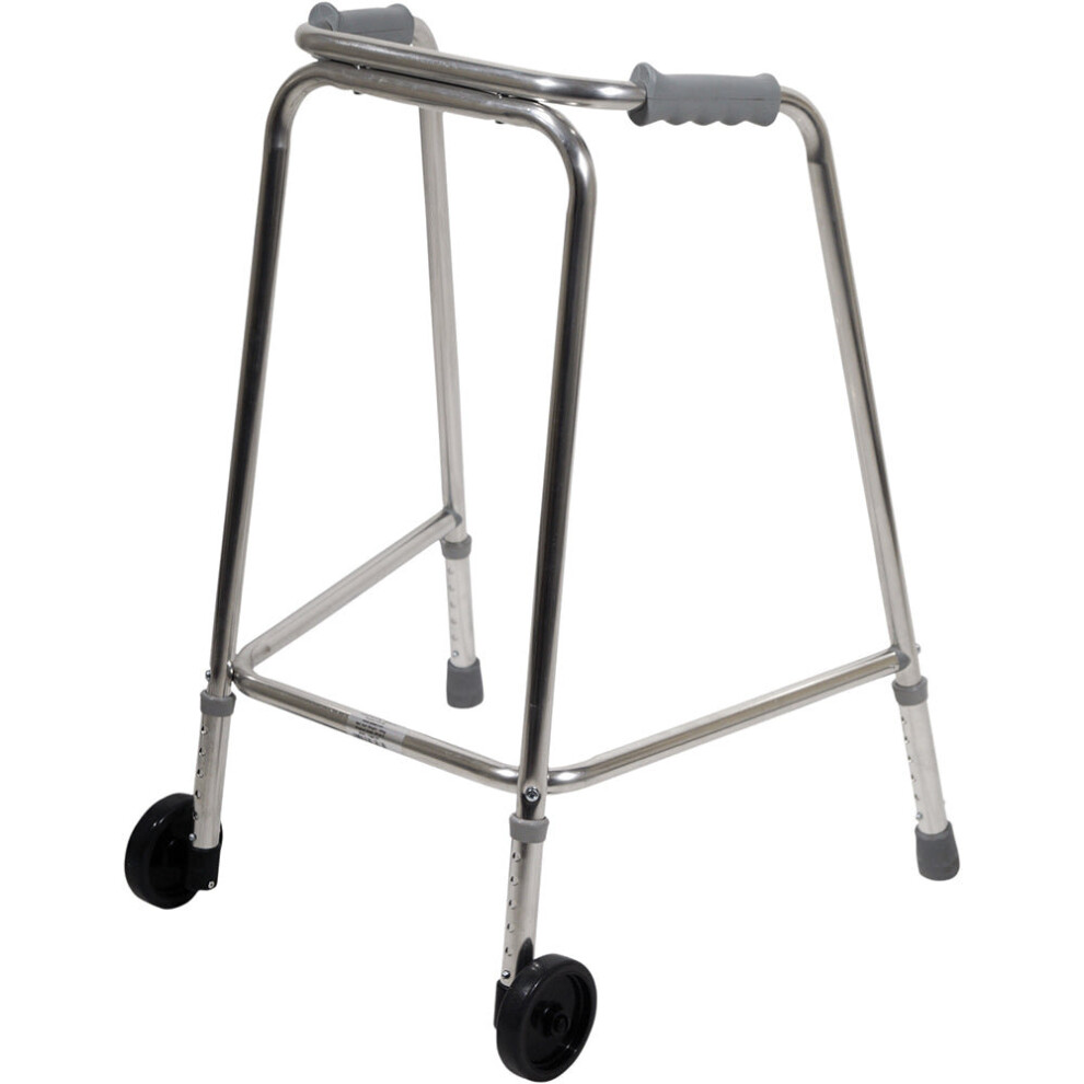 Lightweight Aluminium Walking Frame with Wheels - 590 to 690 Height - Paediatric