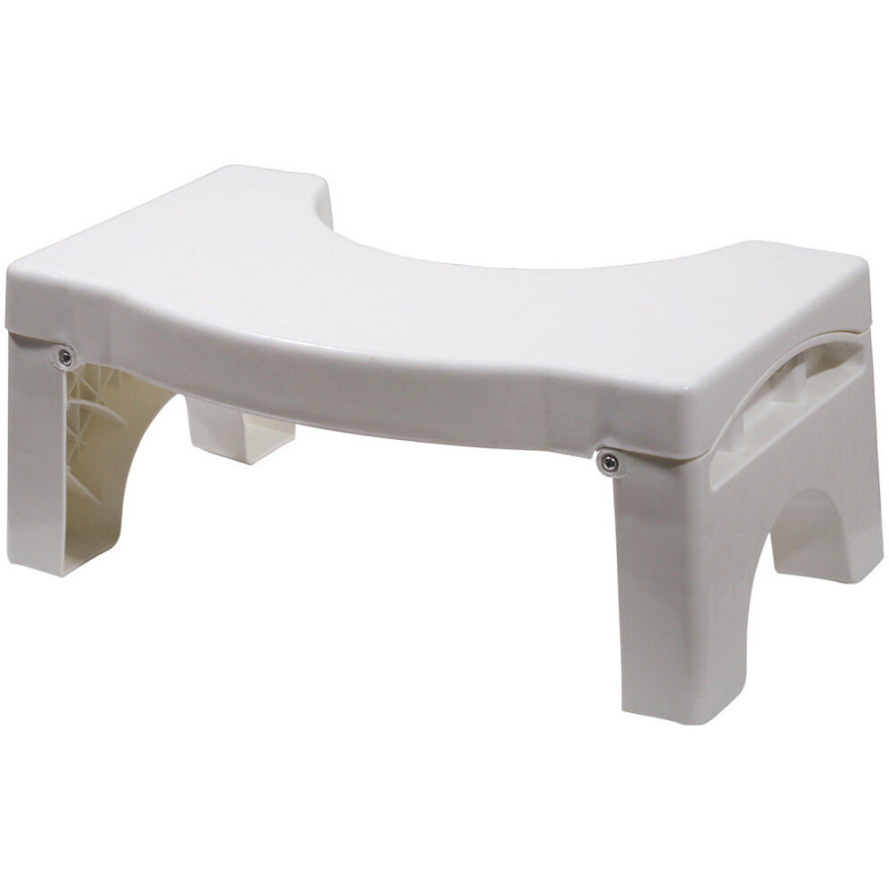 Aidapt Folding Bathroom Toilet Squat Stool - Easy To Clean - Fits Neatly Around Toilet