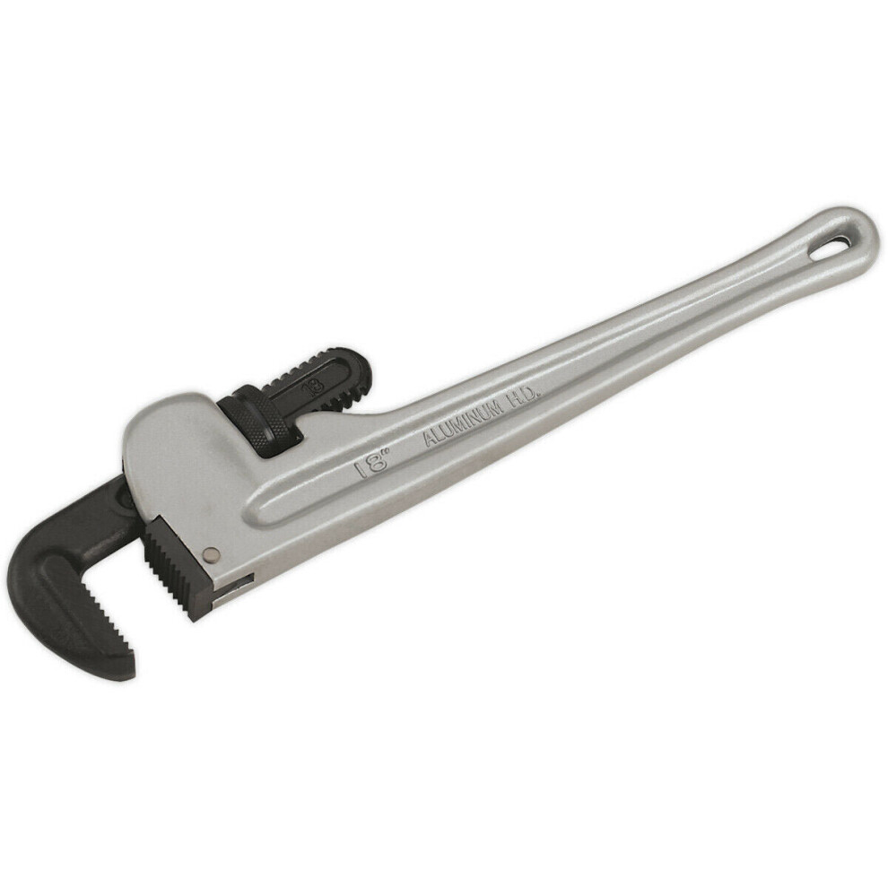 450Mm Aluminium Alloy Pipe Wrench - European Pattern - 13-63Mm Carbon Steel Jaws 5056524245682