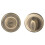 Loops Thumbturn Lock and Release Handle Beveled Edge Concealed Fix Antique Brass 2