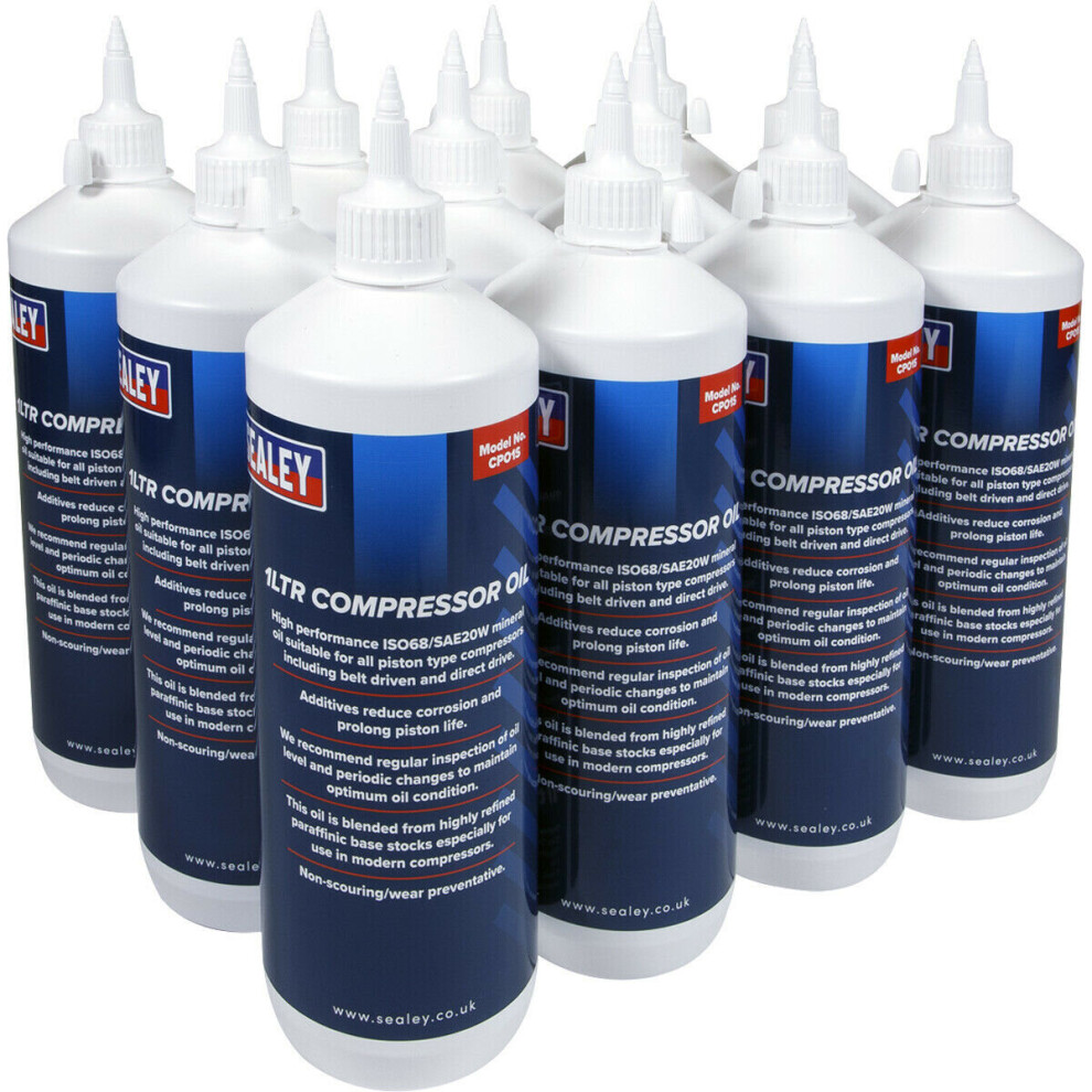 12 Pk 1L High Performance Air Compressor Oil - Mineral Oils - Corrosion Reducing