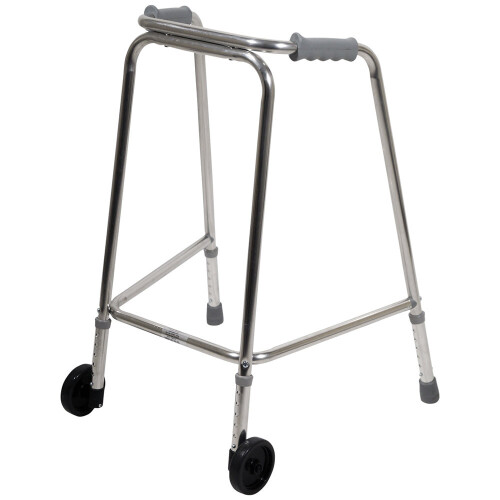 Loops Lightweight Aluminium Wheeled Walking Frame 690 to 790mm Adjustable Height Small