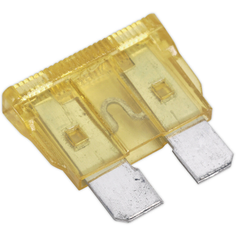 Loops 50 Pack 20 Amp Automotive Standard Blade Fuse - 20A Auto Vehicle Car Fuse
