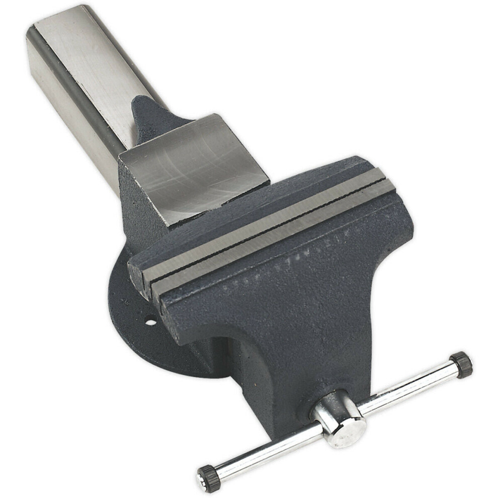 Heavy-Duty Bench Mounted Steel Vice - 200Mm Jaw Width - Built In Anvil 5056524261279