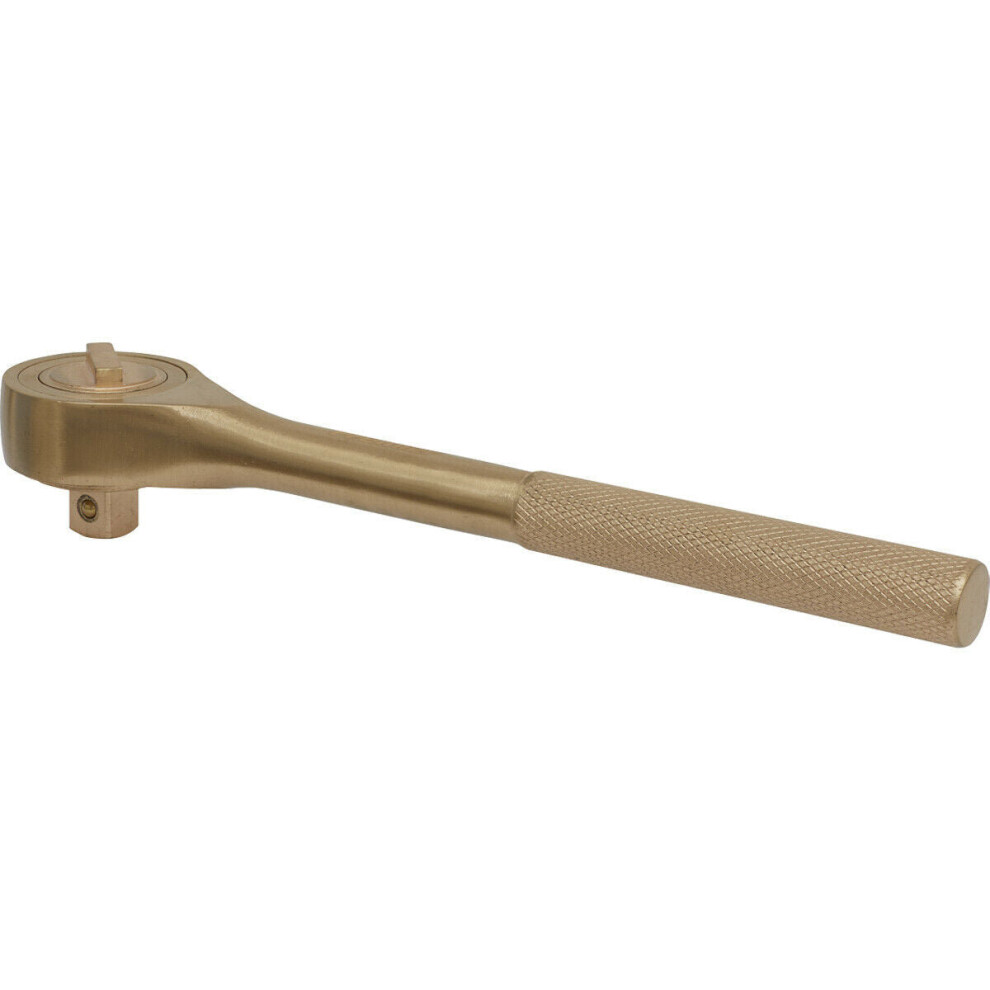 Non-Sparking Ratchet Wrench - 1/2" Sq Drive - Twist Reverse - Beryllium Copper