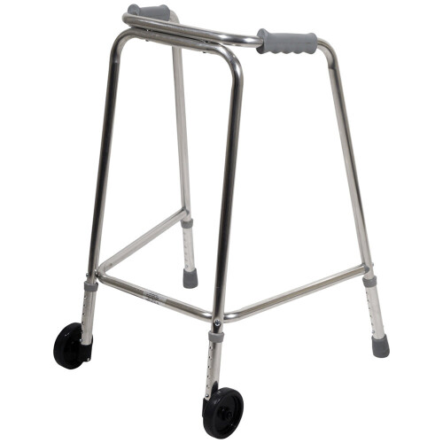 Loops Lightweight Aluminium Wheeled Walking Frame 690 to 790mm Adjustable Height Small 2