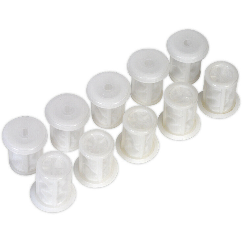 10 PACK - Suction Feed Paint Filters - In-Line Cup Filter Spray Gun & Airbrush