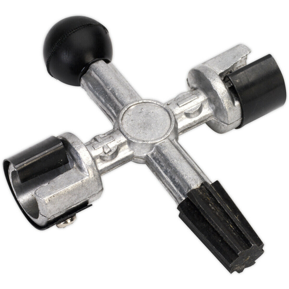 Loops 125Mm 4-Way Battery Post & Terminal Cleaner - Removes Corrosion Build-Up