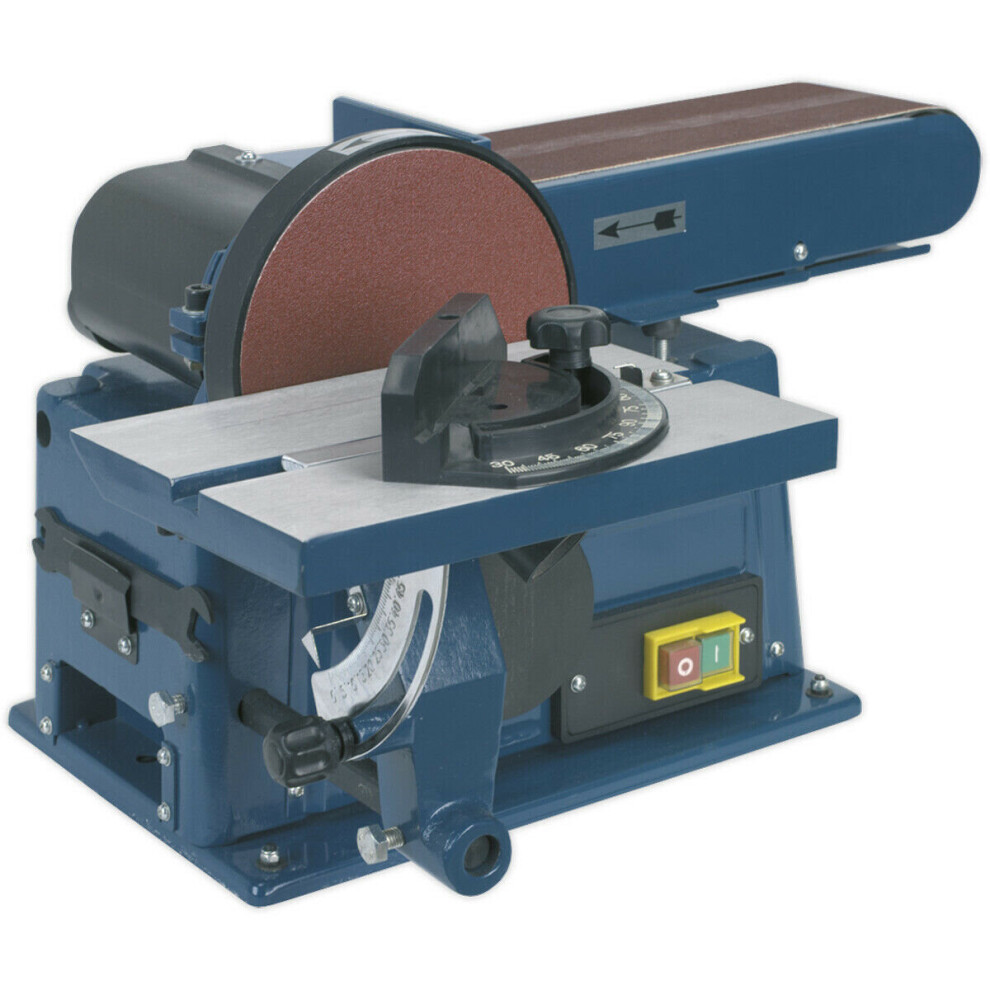 Portable Table Mounted Disc / Belt Sander - 500W 230V - 915 x 100mm & 150mm-image-OPC-P8WKZ8X-NEW