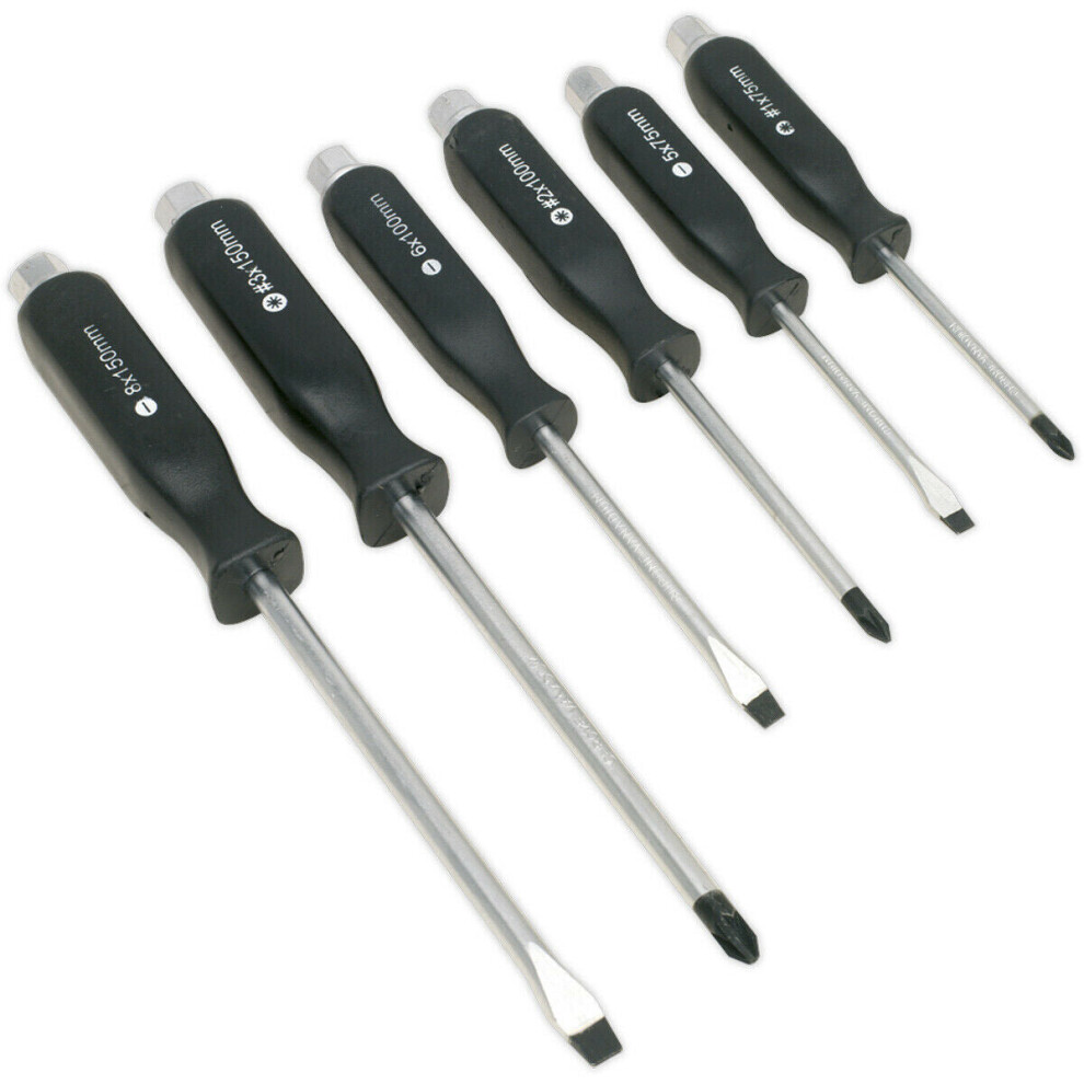 6 PACK Hammer Through Screwdriver Set - Hardened Steel Hammer Strike Chisel Cap-image-OPC-P8WKYTK-NEW