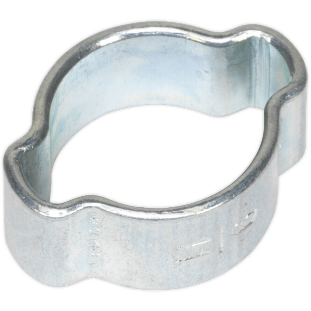 25 Pack Zinc Plated Double Ear O-Clip - 9Mm To 11Mm Diameter - Hose Pipe Fixing 5056524292136