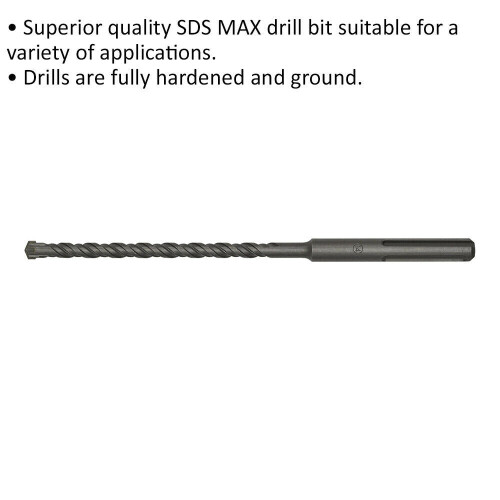 Loops 14 x 340mm SDS Max Drill Bit - Fully Hardened & Ground - Masonry Drilling 1