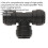Loops 5 PACK 10mm 3 Way Equal T Splitter Coupling Adapter - Pneumatic Air Pipe Joiner 2