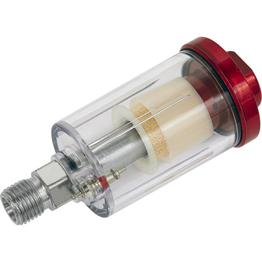 In-Line Spray Gun Airbrush Water Trap & Filter - Compact Hose Moisture Collector 5056524281543