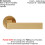 Loops 2x PAIR Straight Square Handle on Round Rose Concealed Fix Satin Brass 2