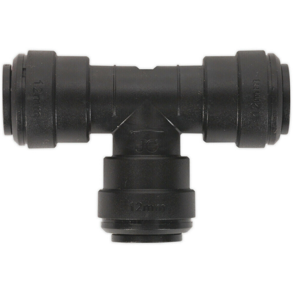 5 PACK 12mm 3 Way Equal T Splitter Coupling Adapter - Pneumatic Air Pipe Joiner