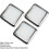 Loops Square LED Plinth Light Kit 3 WARM WHITE Spotlights Kitchen Bathroom Floor Panel 3