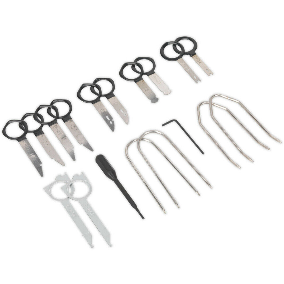 18 Piece Radio Release Tool Set - Suitable for a Wide Range of Vehicles