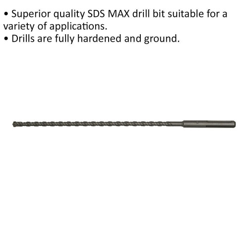 Loops 14 x 540mm SDS Max Drill Bit - Fully Hardened & Ground - Masonry Drilling 1