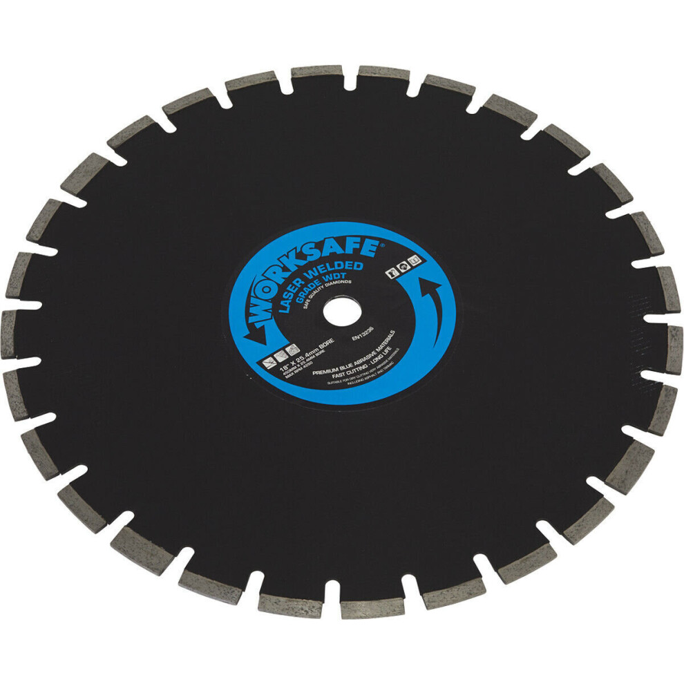 Diamond Cutting Blade - 450mm Diameter - 25mm Bore - Asphalt & Tarmac Cutting