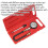 Loops 3 Piece Petrol Engine Compression Test Kit - 65mm Gauge - Quick Coupling 2