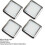 Loops Square LED Plinth Light Kit 4 WARM WHITE Spotlights Kitchen Bathroom Floor Panel 3