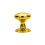 Loops PAIR Large Rounded Mortice Door Knob 65mm Diameter Polished Brass 4