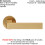 Loops 4x PAIR Straight Square Handle on Round Rose Concealed Fix Satin Brass 2