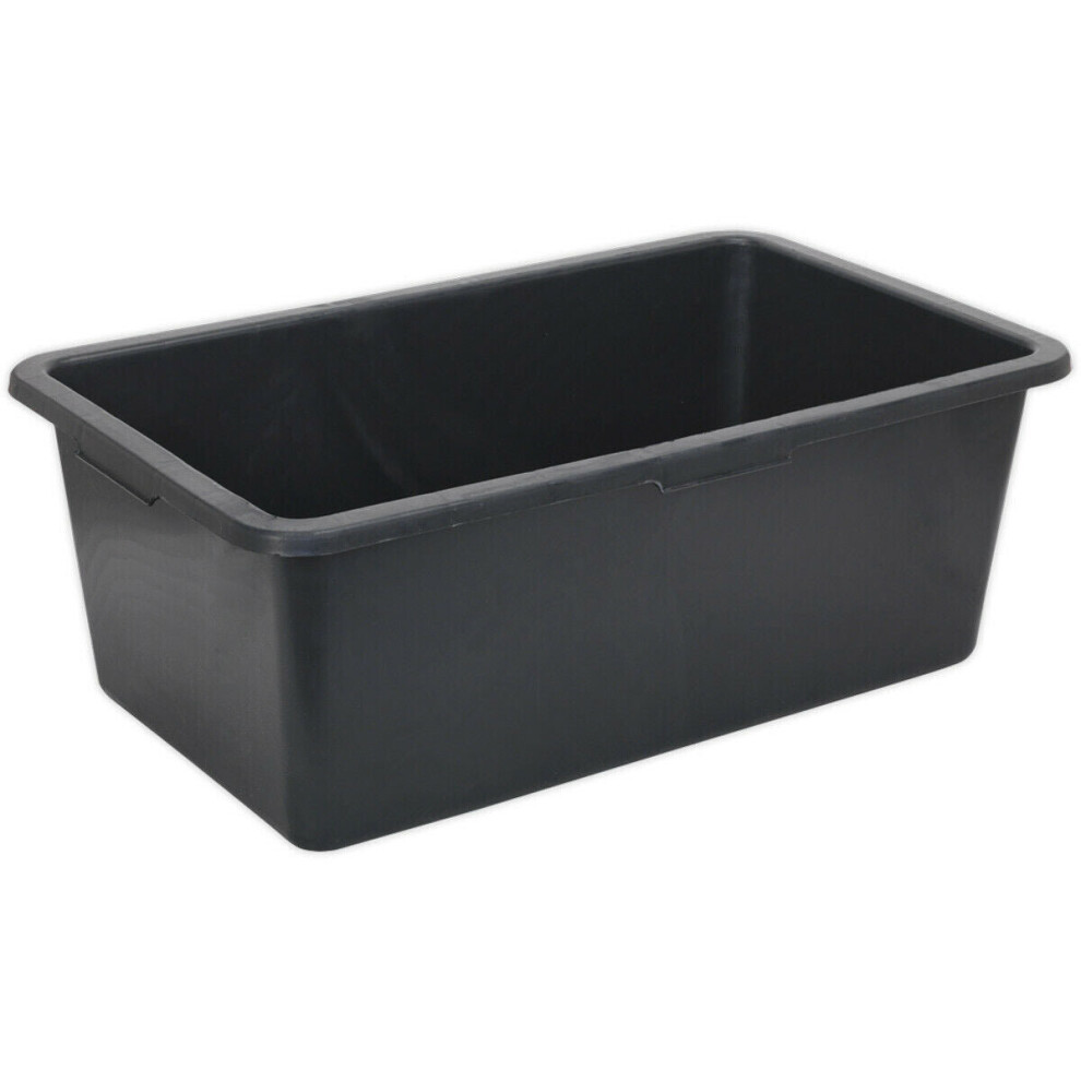 770 x 465 x 292mm Storage Container - BLACK 80L - Integral Handle Warehouse Bin