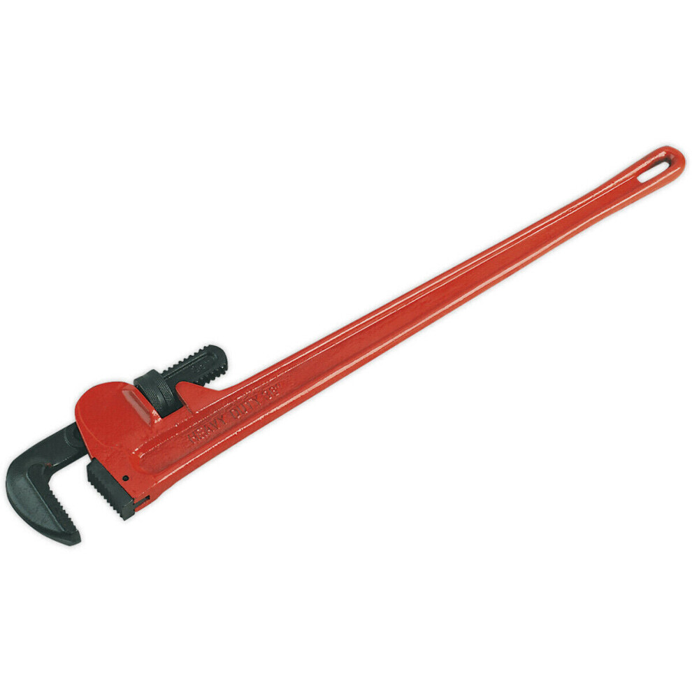 915mm Cast Steel Pipe Wrench - European Pattern - 13-100mm Carbon Steel Jaws