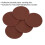 Loops 5 PACK - 125mm Self Adhesive Backed Sanding Disc - 80 Grit Aluminium Oxide Sheet 2