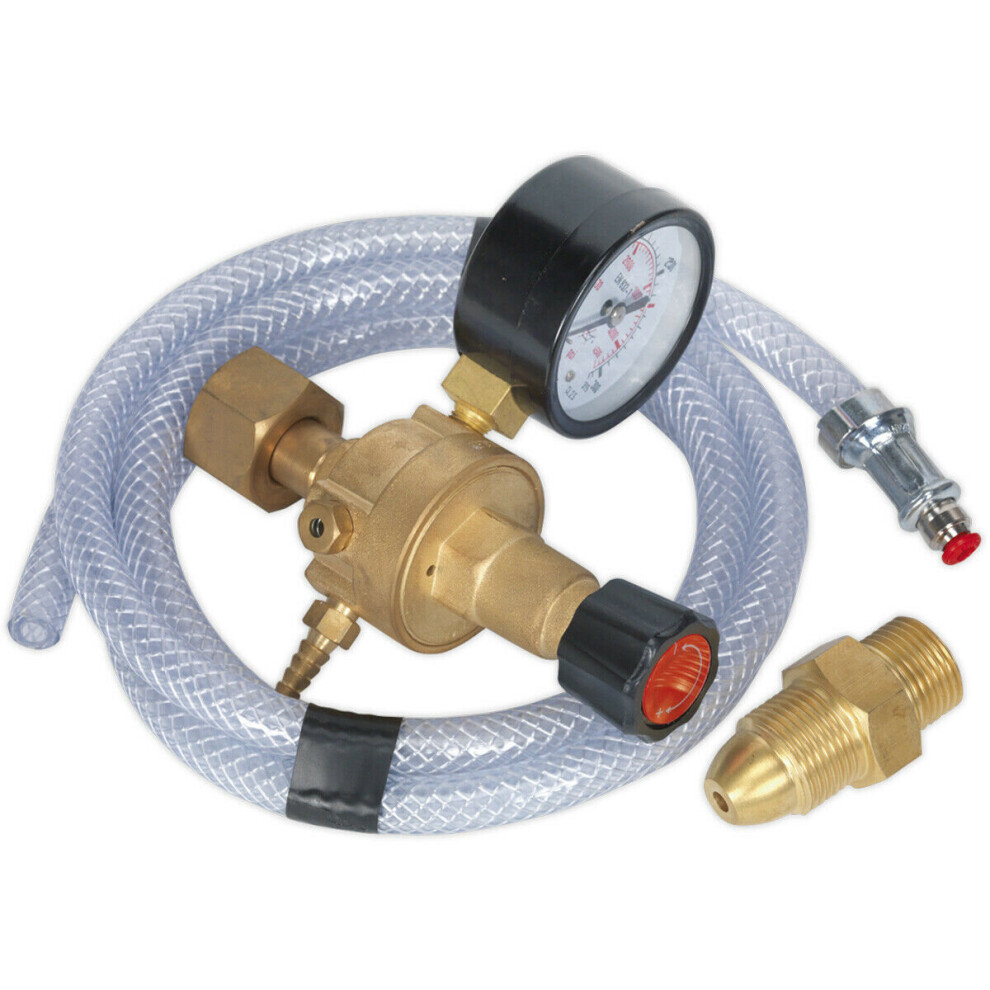 Loops Industrial Mig Gas Regulator Kit With Gauge - 1.5M Hose Length - Mig Conversion