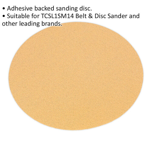 Loops 150mm Self Adhesive Backed Sanding Disc - 80 Grit Aluminium Oxide Sheet 1