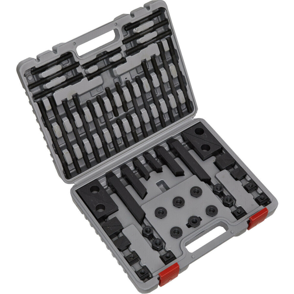 58 Piece Clamping Kit - T-Nuts & Screws - Fits Most Drilling & Milling Machines