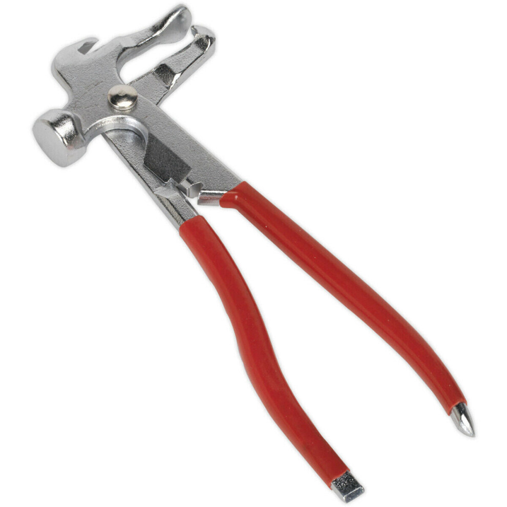 Loops 240Mm Multipurpose Wheel Balancing Weight Pliers - Hammer Pry Bar Trims Rims