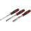 Loops 3 Piece Hammer-Thru Wood Chisel Set - Bevel Edged Blades - Storage Pouch 3