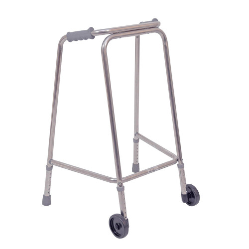 Loops Ultra Narrow Lightweight Walking Frame with Wheels - 490mm Width - Small